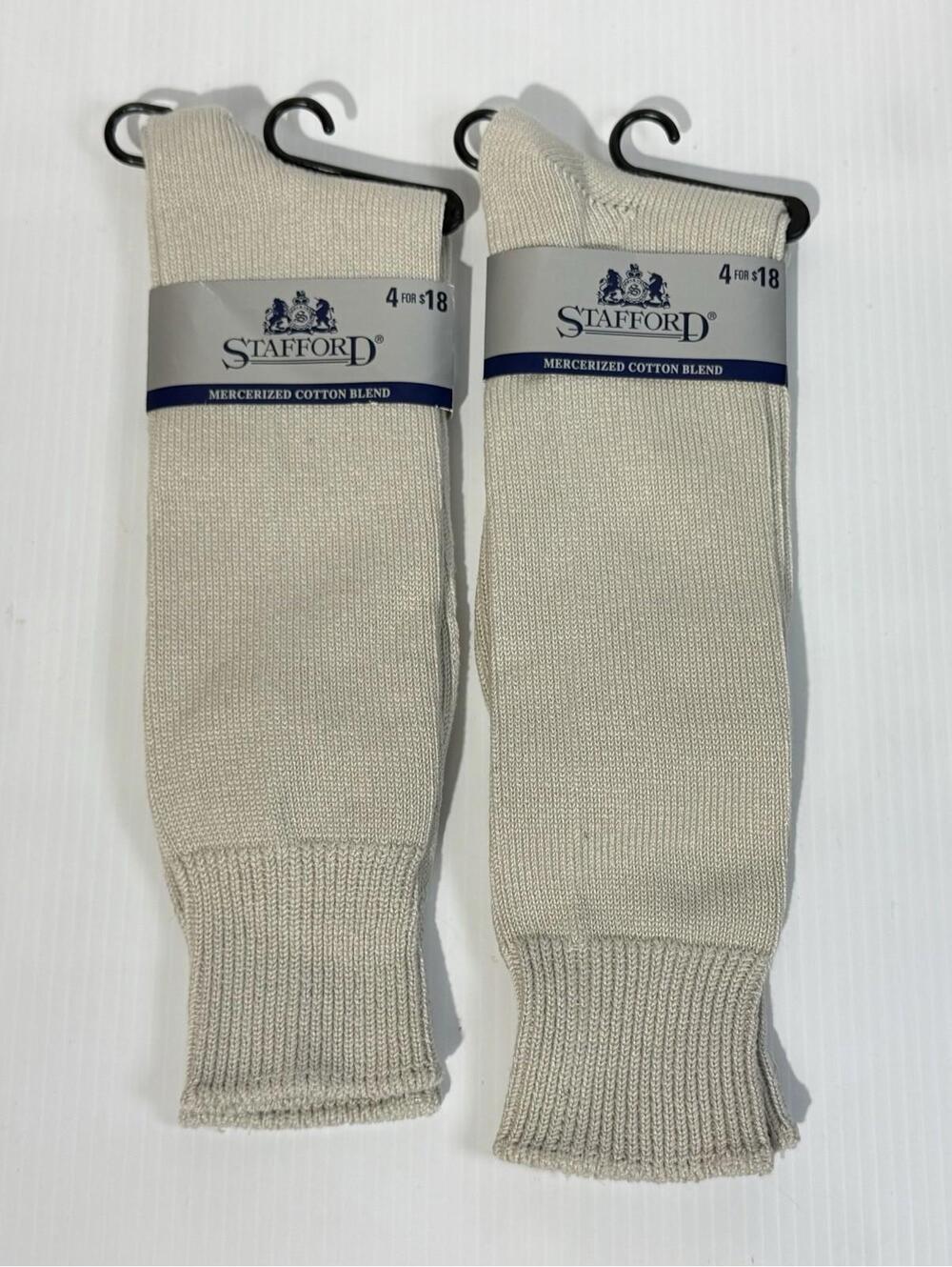 Vintage JCPenney Stafford Dress Socks Mercerized Cotton NOS USA Lot of 2